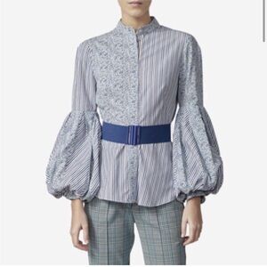 Silvia Tcherassi cotton puffed sleeves blouse